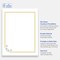 Avery Printable Full-Sheet Cardstock, Gold Double Border with Florals, 8.5" x 11", Matte White Full-Sheet Cardstock, Laser/Inkjet, 10ct, Great for Craft Cardstock Paper